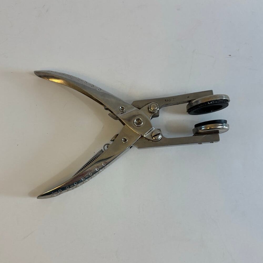 Vintage Sadler Parallel Pliers with Rubber Attachments for Pressing Watch Glass